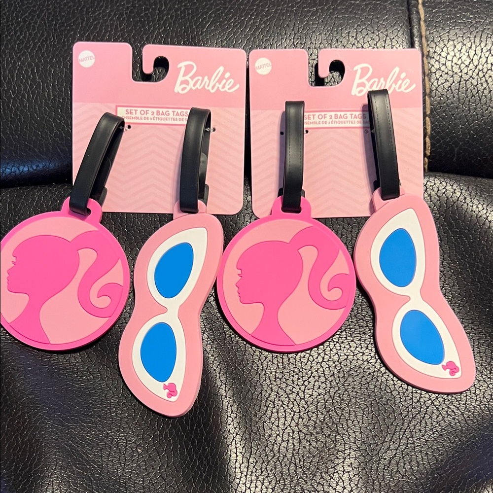 Barbie Pink and Blue Bag Tag Set
